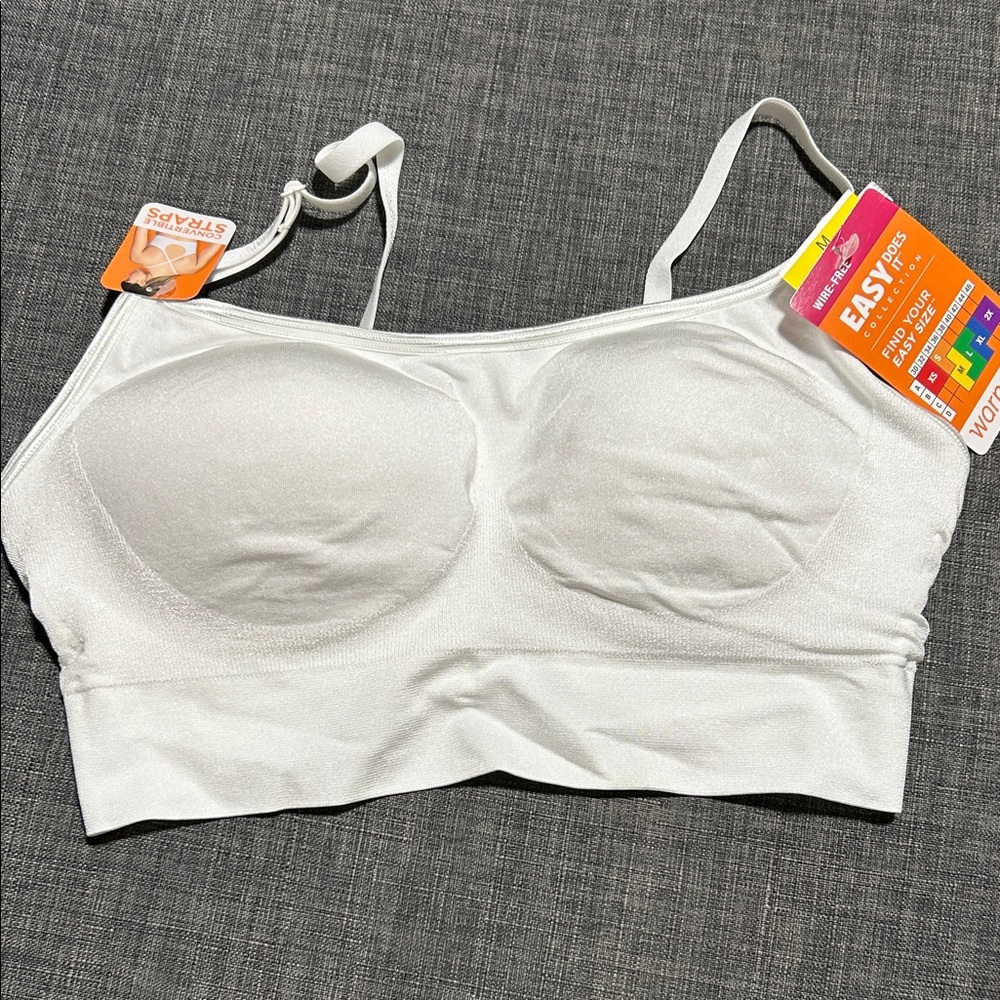 Warner's White Seamless Comfort Bra
